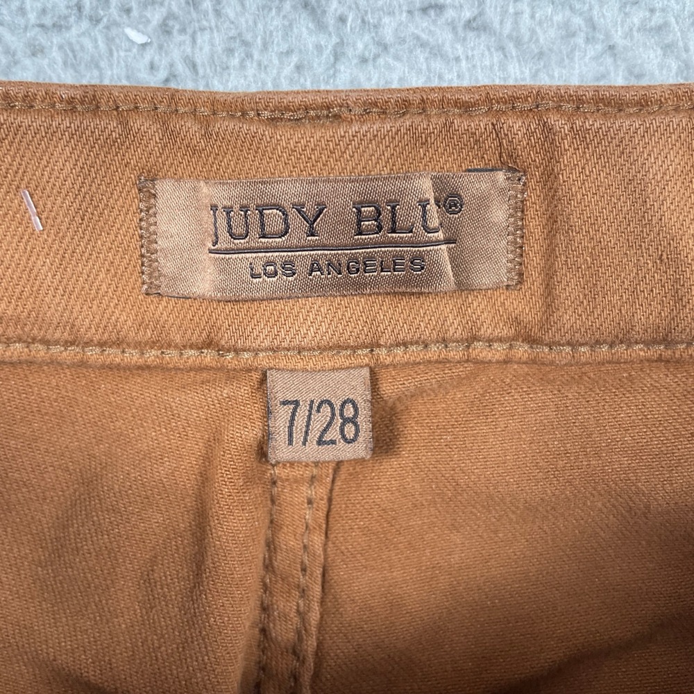 Judy Blue Joggers Womens 7/28 Brown Stretch Utility‎ Pants Garment Dyed JB88857 - Picture 5 of 13